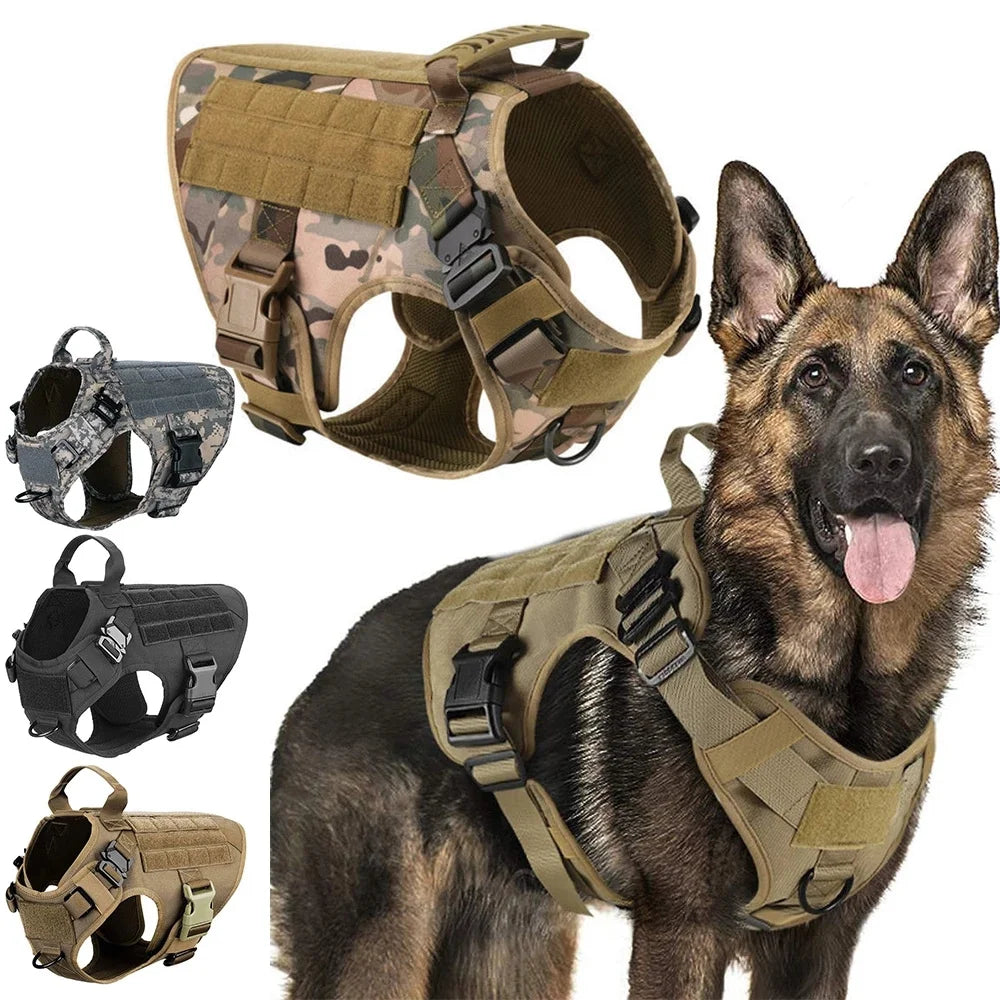 1000D Nylon Camouflage Dog Harness