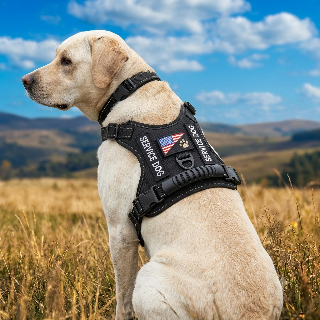 Shock Absorption Comfortable Night Vision Reflective Pet Harness