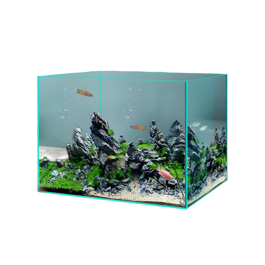 Super White Glass Fish Tank Household Desk