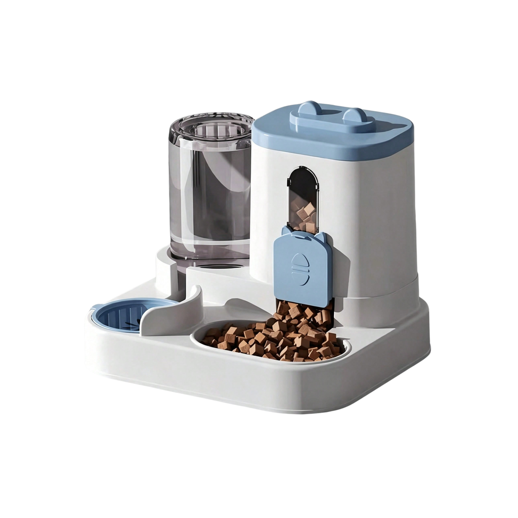 4 Colors Gravity Pet Feeder & Water Dispenser