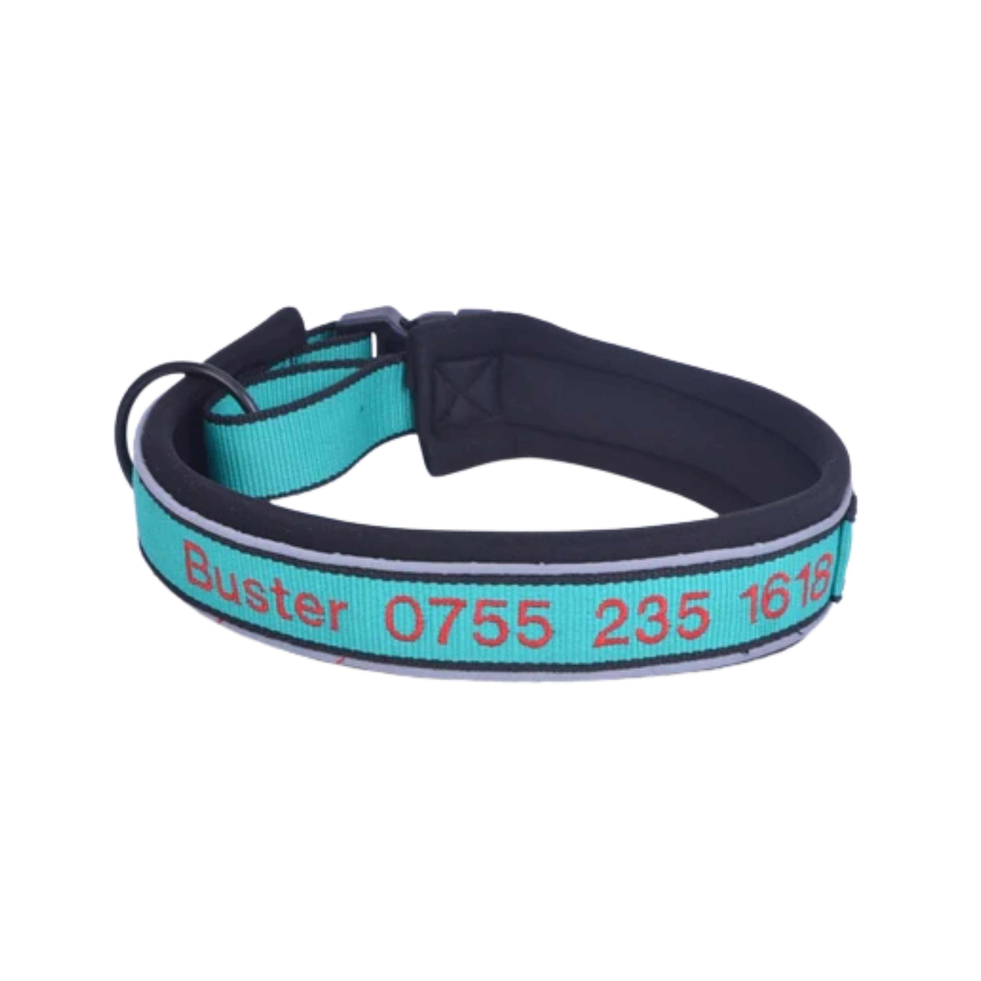 Personalized Embroidered Soft Dog Collar With Anti-Lost Feature