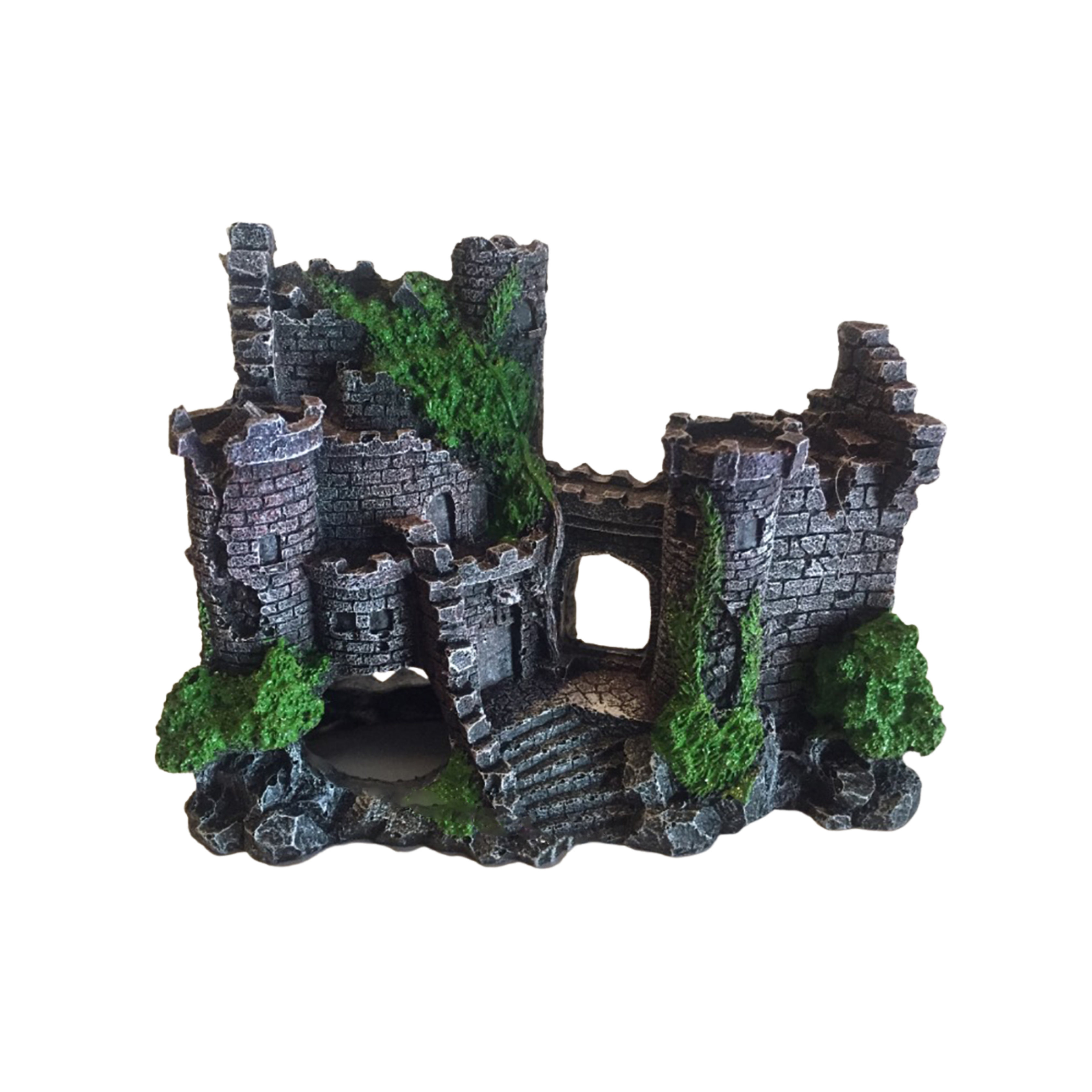 Fish tank resin castle decoration